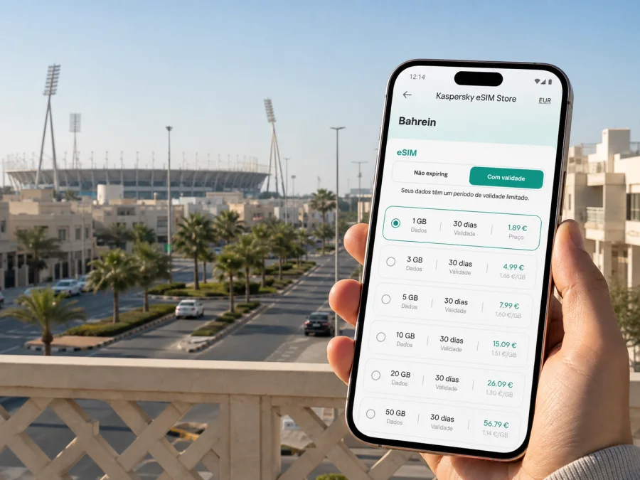 eSIM em Isa Town: internet móvel no Bahrein
