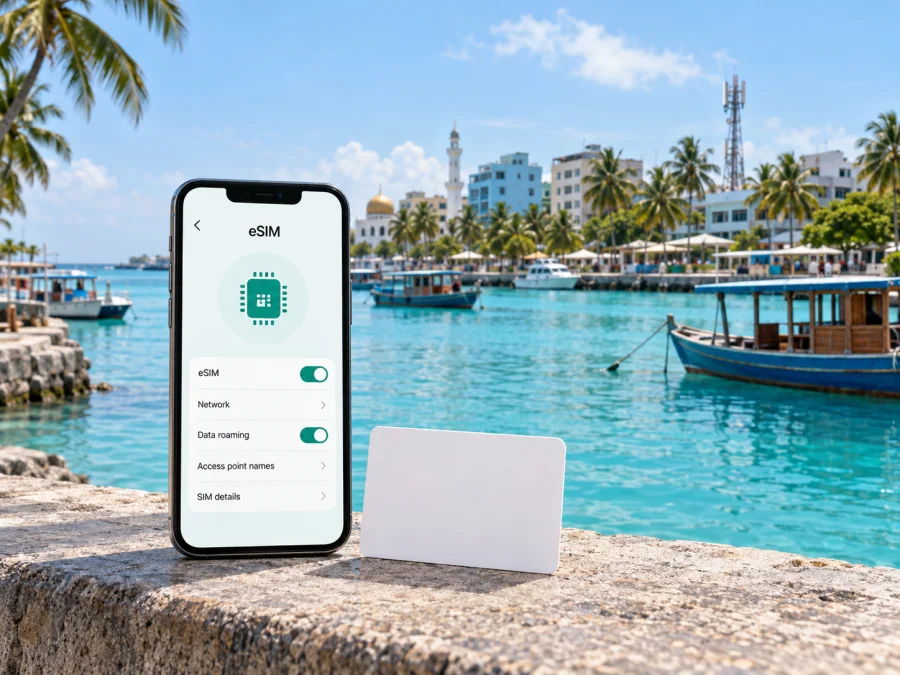 Ooredoo Maldives eSIM nas Maldivas: guia de ativação