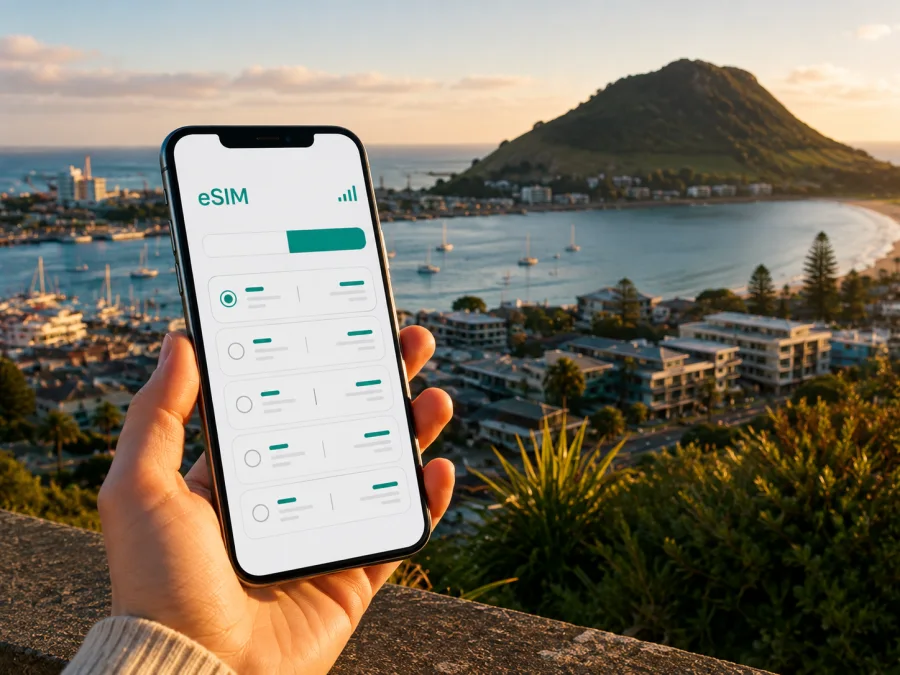 eSIM em Tauranga: internet móvel na viagem