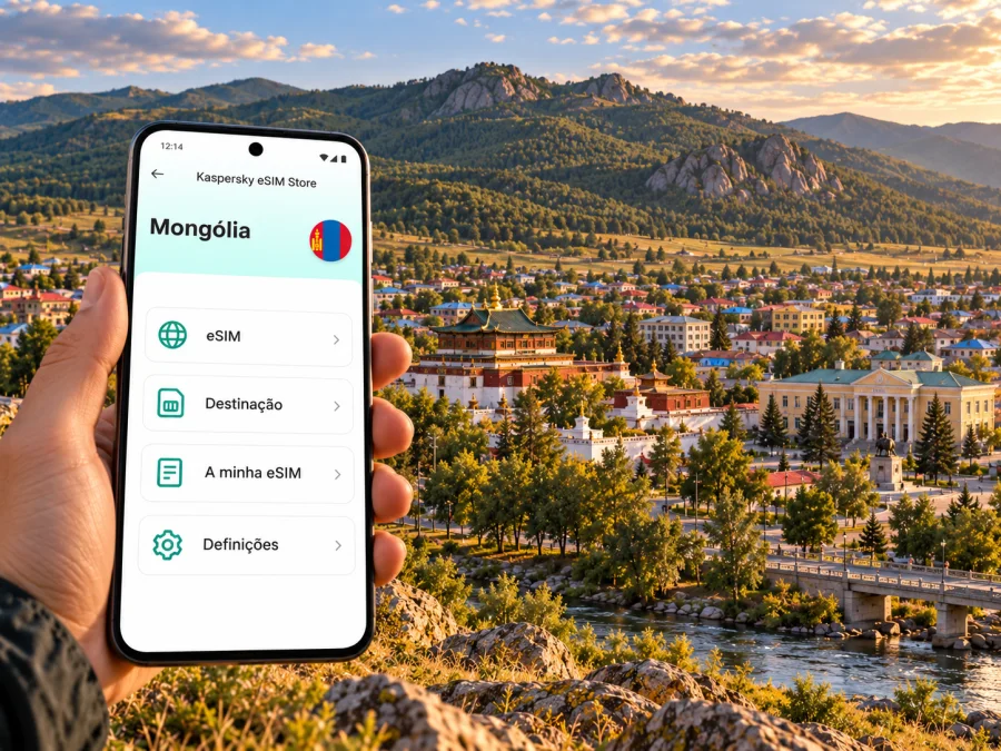 eSIM em Tsetserleg: internet móvel na Mongólia