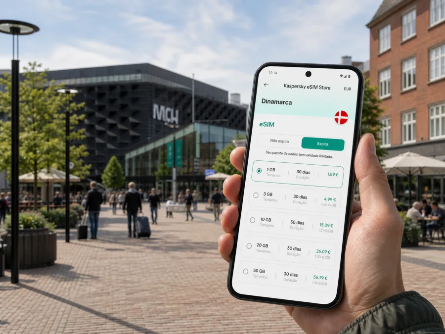 eSIM em Herning: internet móvel na Dinamarca