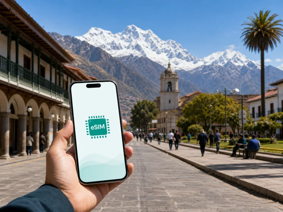 eSIM para Huaraz: internet móvel no Peru