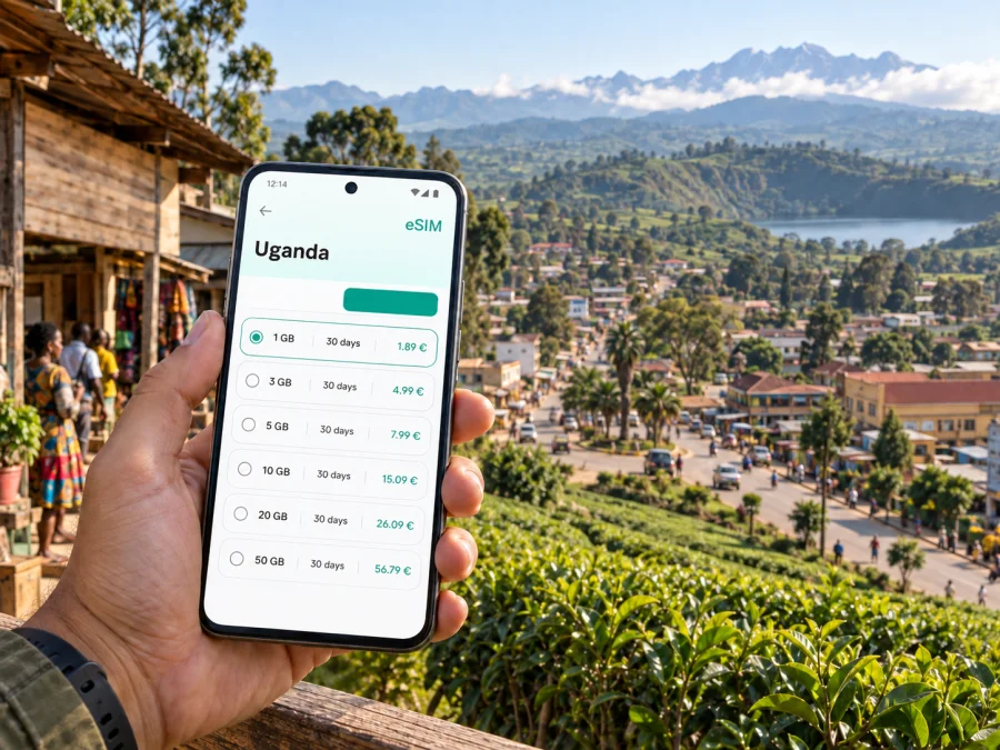 eSIM em Fort Portal: internet móvel em Uganda