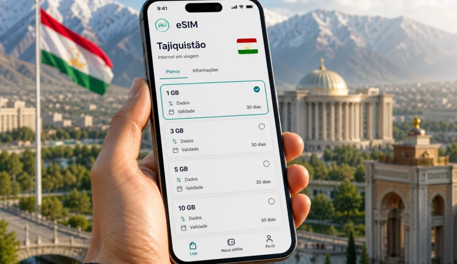 eSIM no Tajiquistão: internet para viagem