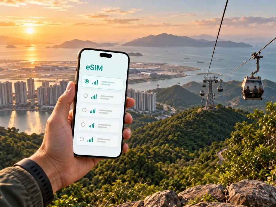 eSIM para Ilha Lantau: internet em Hong Kong