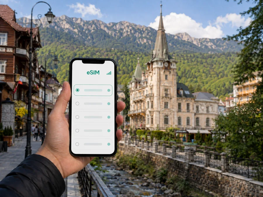 eSIM em Sinaia: internet e conexão móvel