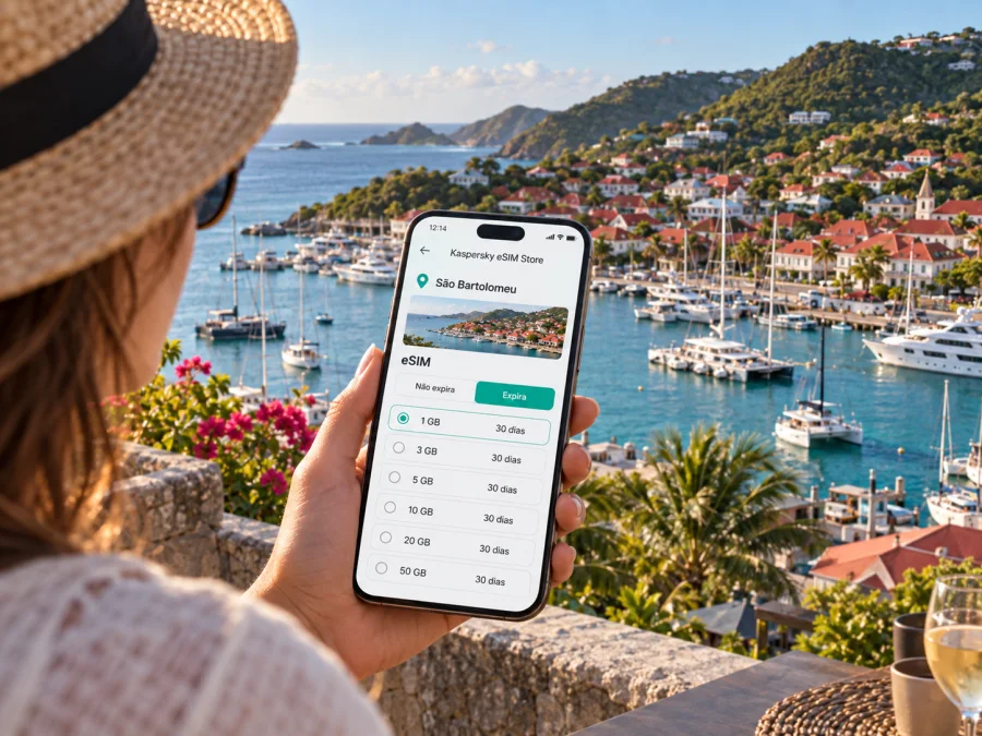 eSIM em Gustavia: internet em São Bartolomeu
