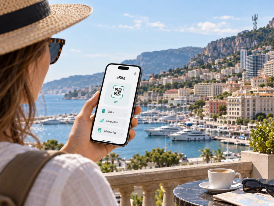 Monaco Telecom eSIM em Mônaco: ativação e viagem