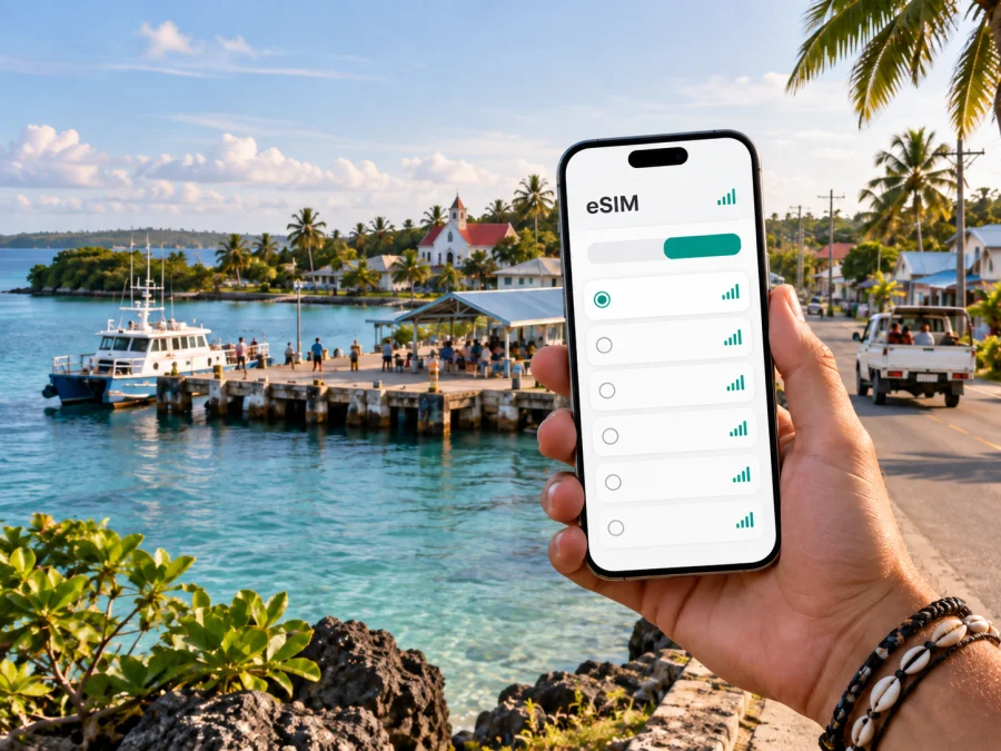 eSIM em Pangai: internet móvel em Tonga