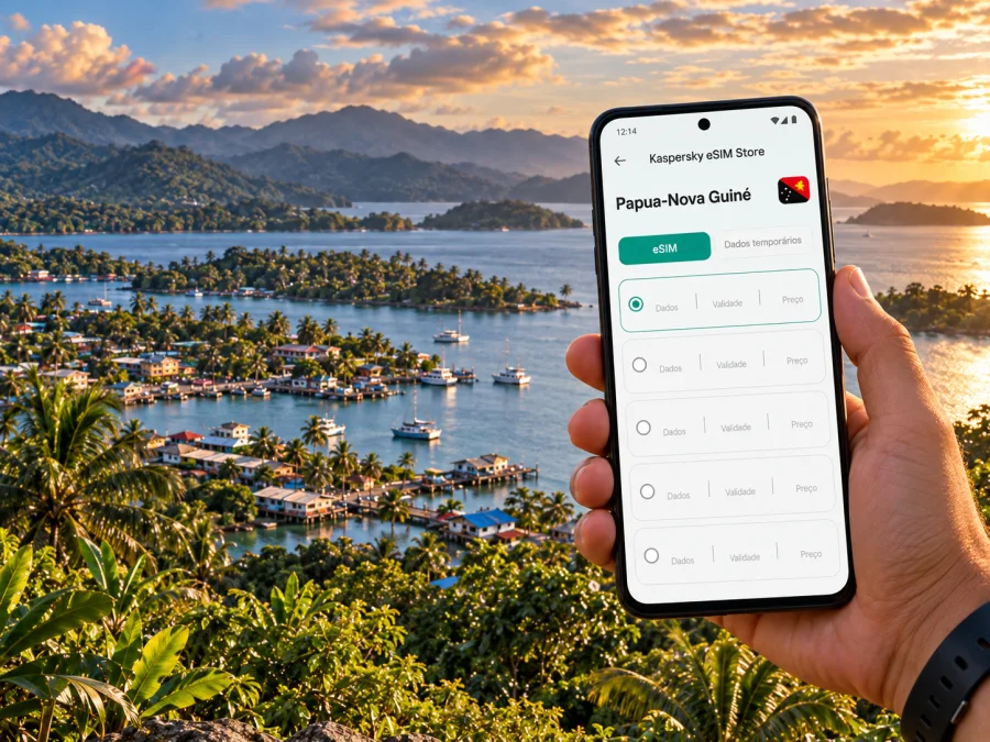 eSIM em Madang: internet móvel na Papua-Nova Guiné