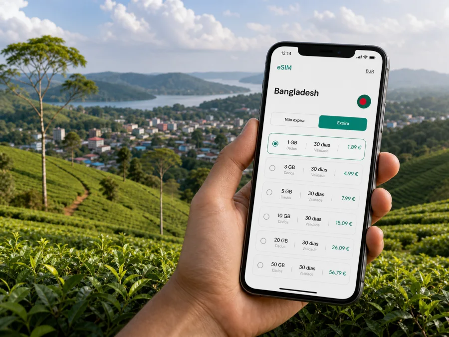 eSIM em Sylhet: internet móvel na viagem