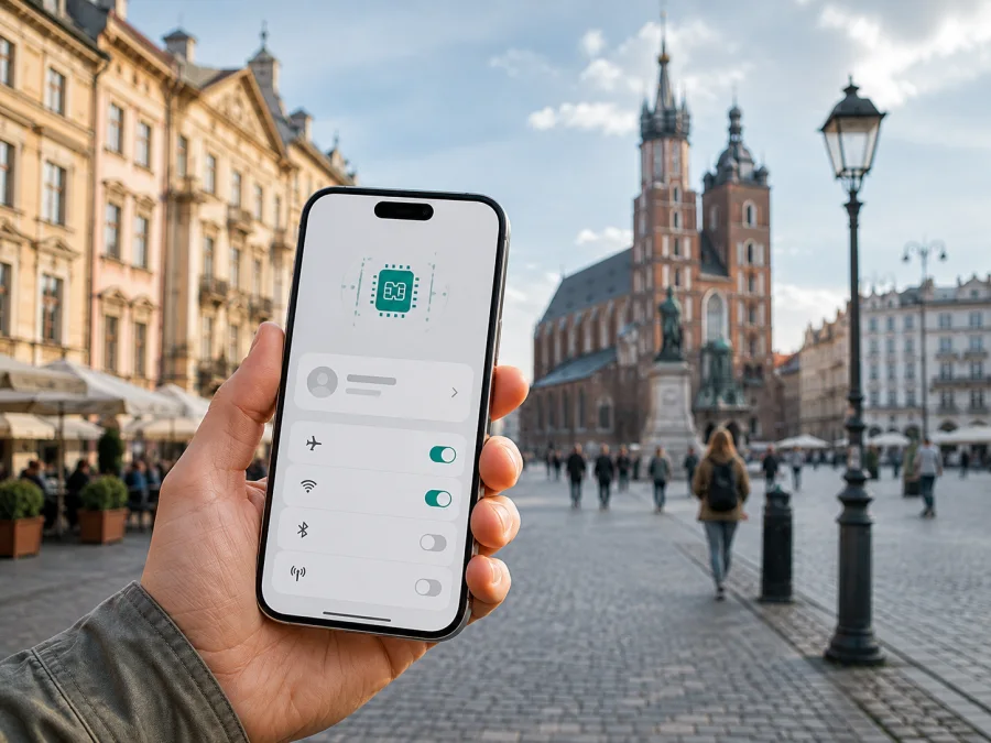 Plus eSIM na Polônia: ativação para viagem