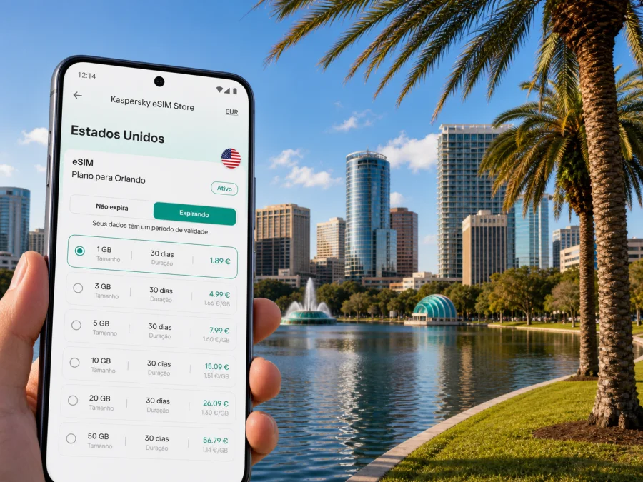 eSIM em Orlando: internet móvel para viajar