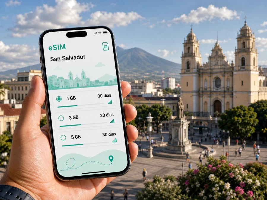 eSIM em San Salvador: internet para viagem