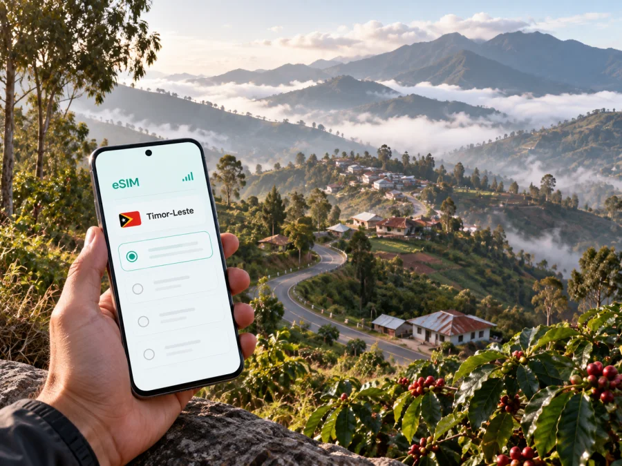 Maubisse eSIM: internet móvel em Timor-Leste