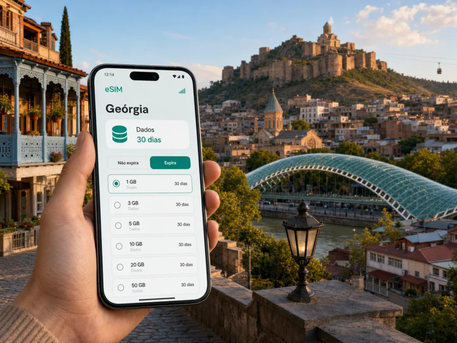 eSIM em Tbilisi: internet móvel na viagem