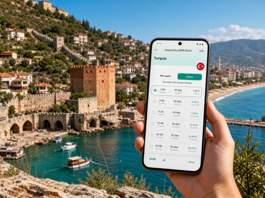 eSIM em Alanya: internet e conexão móvel