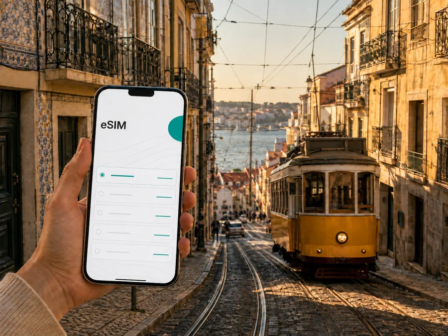 eSIM para Lisboa: internet móvel em viagem