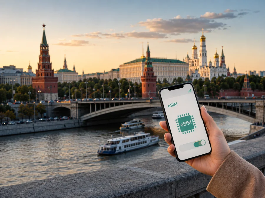 eSIM em Moscou: internet móvel na viagem