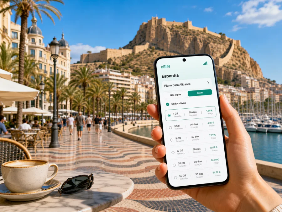 Alicante com eSIM: internet móvel na cidade