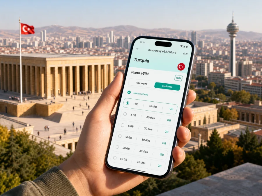 eSIM em Ancara: internet móvel para viajar