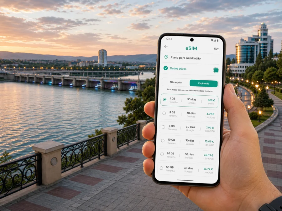 eSIM em Mingachevir: internet para viajar
