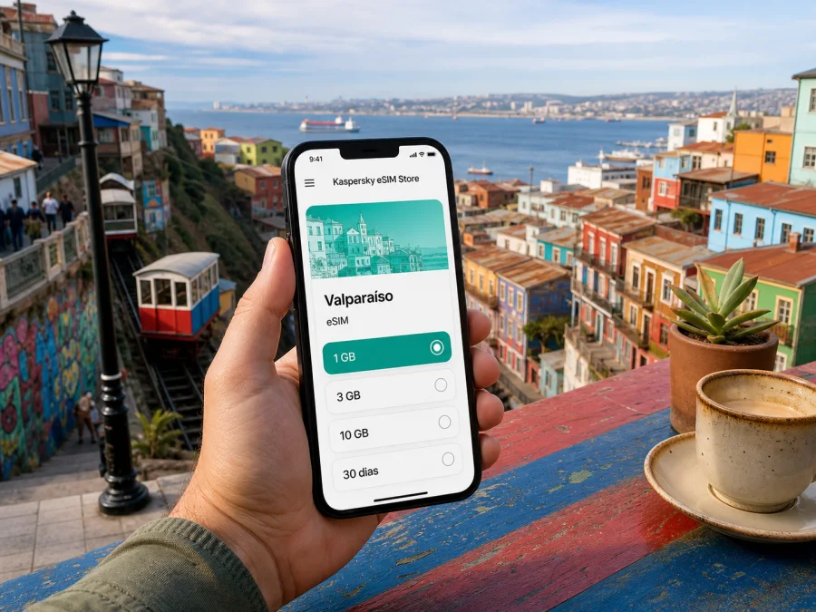 eSIM em Valparaíso: internet móvel no Chile