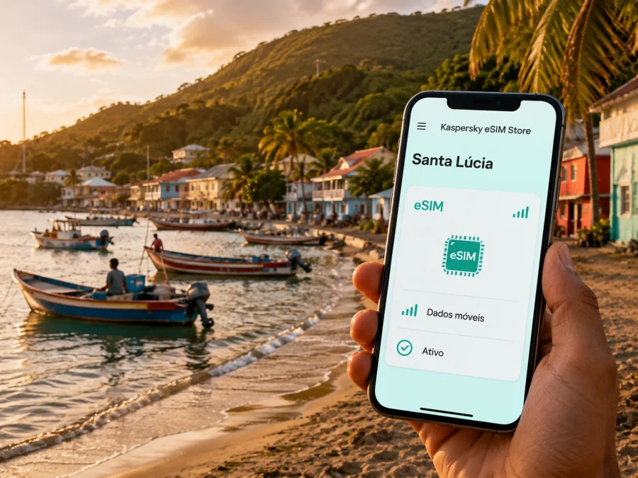 eSIM para Laborie, Santa Lúcia: internet móvel