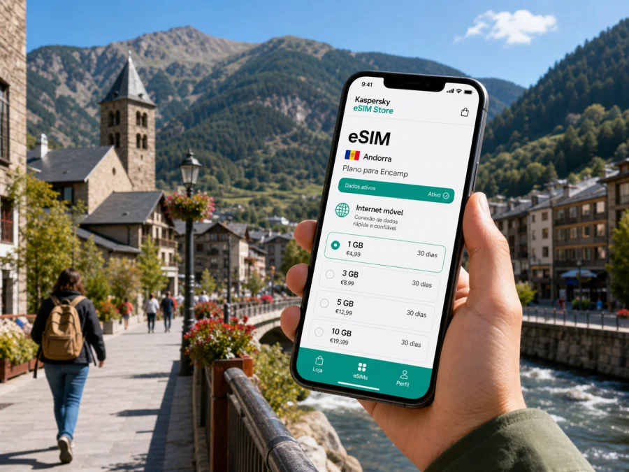 eSIM em Encamp: internet móvel em Andorra