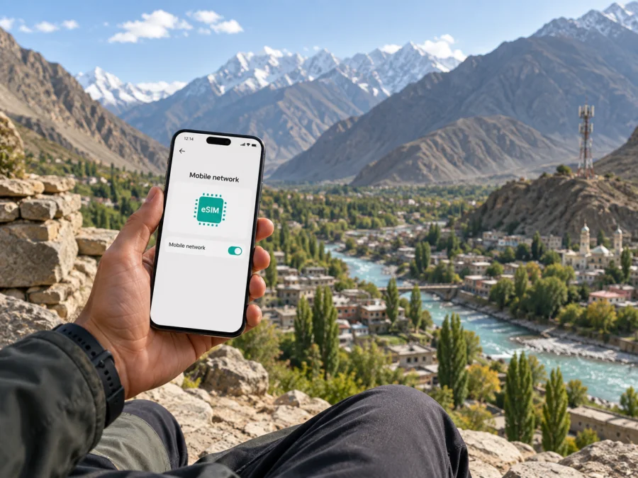 AJK and Gilgit-Baltistan eSIM no Paquistão: o que confirmar