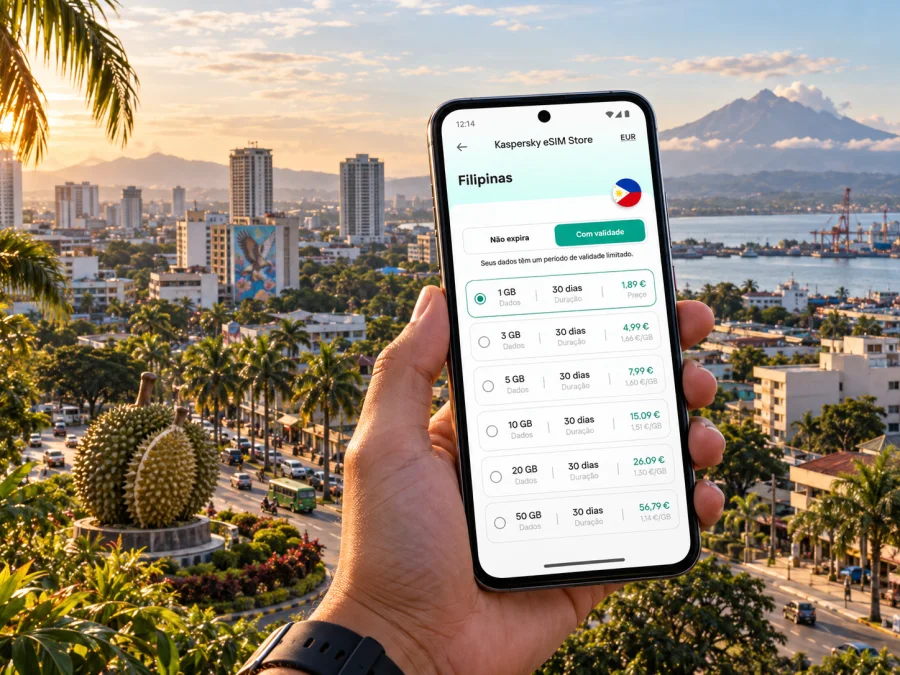 eSIM em Davao: conexão móvel e internet nas Filipinas