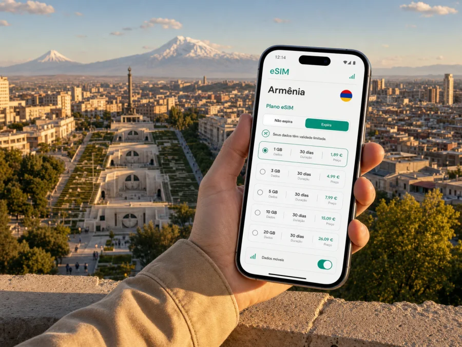 eSIM em Yerevan: internet móvel para viagem