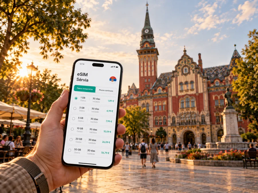 eSIM em Subotica: internet móvel na viagem