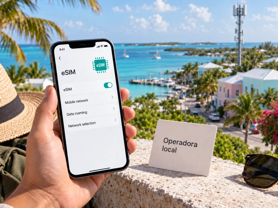FLOW eSIM nas Ilhas Turks e Caicos: o que verificar
