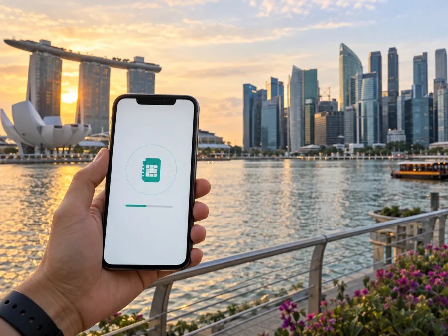 China Mobile CMLink SG eSIM em Singapura