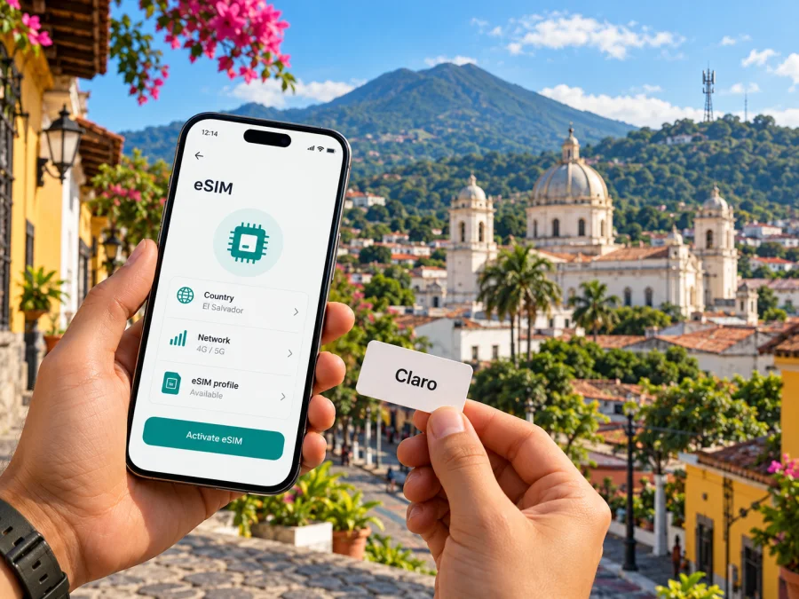 Claro eSIM em Salvador (El Salvador)