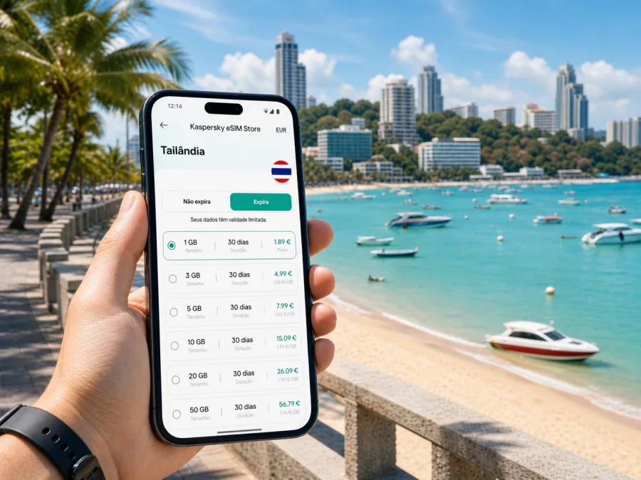 eSIM em Pattaya: internet móvel para viajar