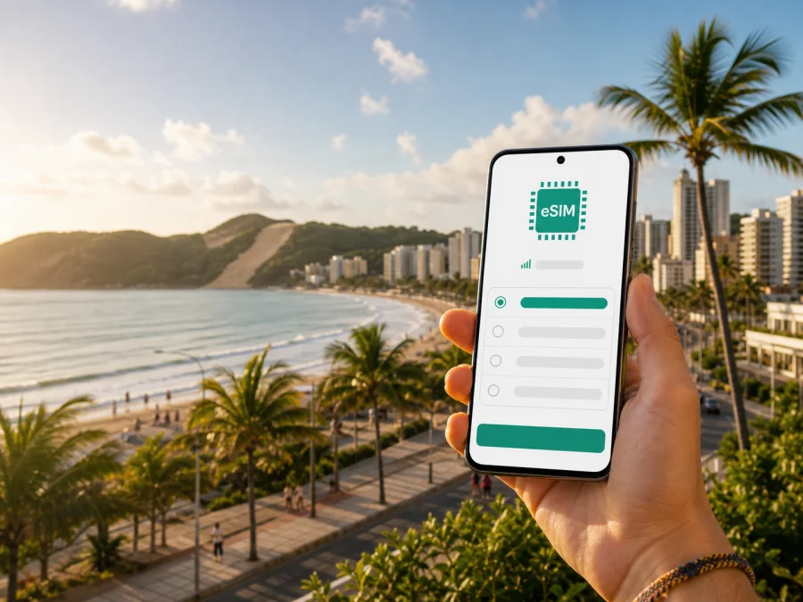 eSIM em Natal: internet móvel no Brasil