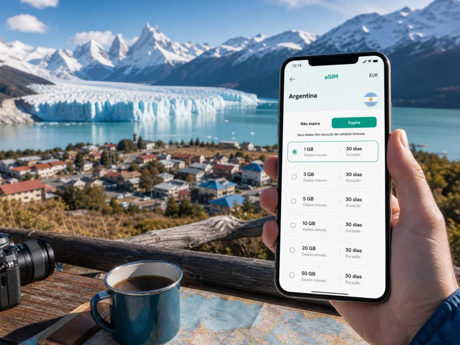 eSIM em El Calafate: internet na viagem