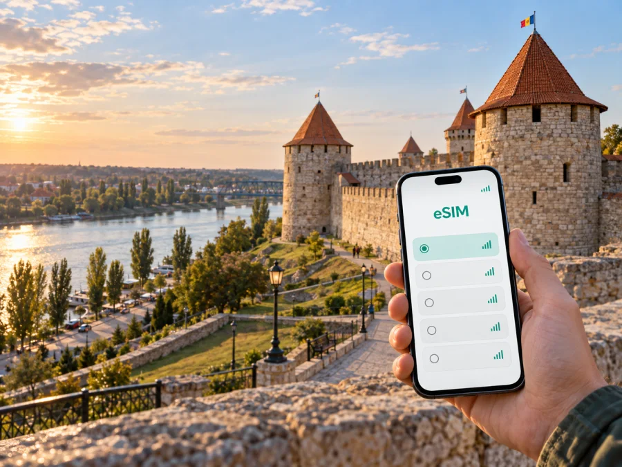 Bender: eSIM e internet móvel na Moldávia