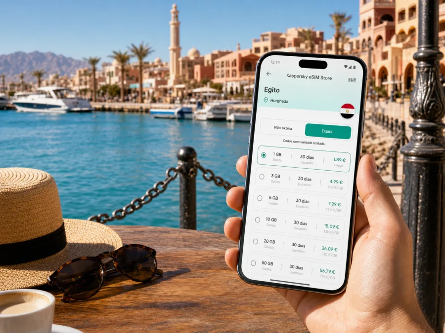 eSIM em Hurghada: internet móvel no Egito