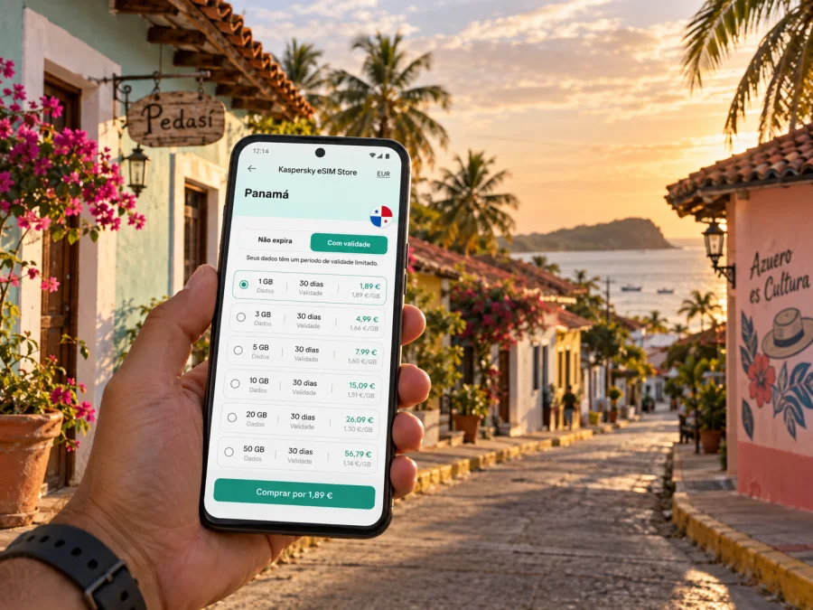 eSIM em Pedasí: internet móvel no Panamá