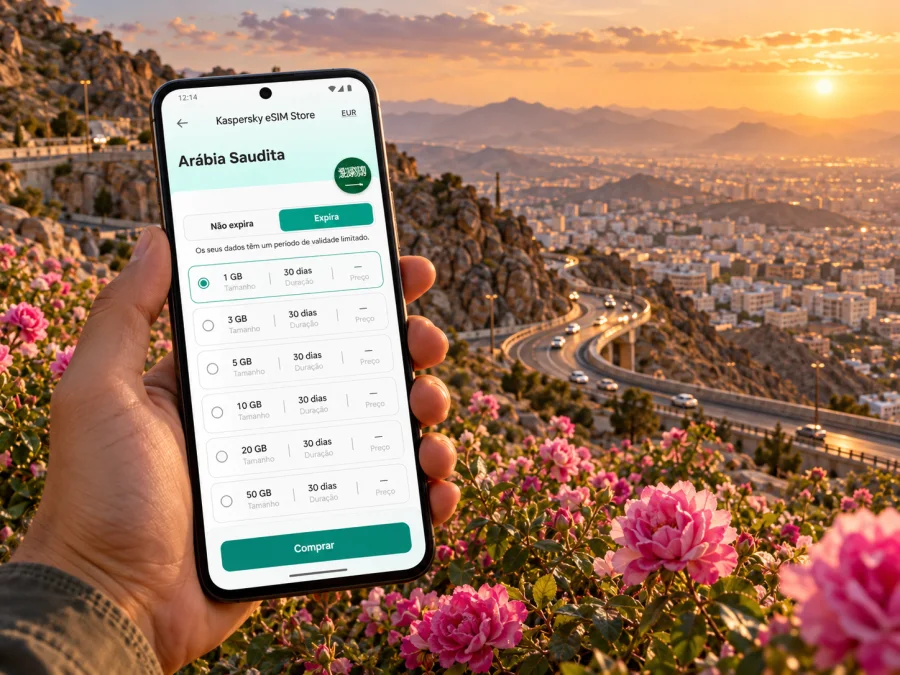 eSIM em Taif: internet móvel na Arábia Saudita