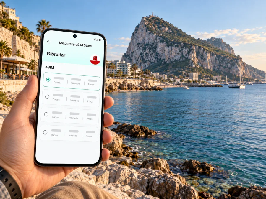 eSIM para Rosia Bay: internet em Gibraltar