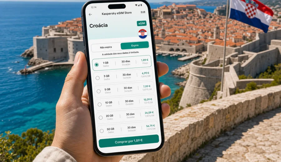 eSIM para a Croácia: internet em viagem