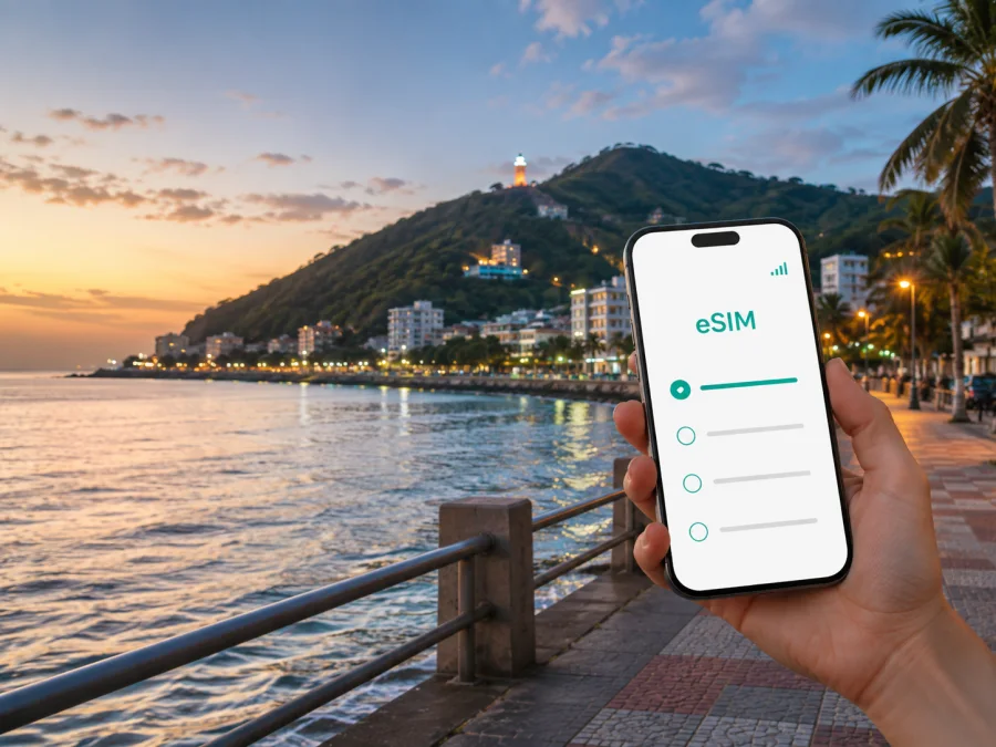 eSIM em Vung Tau: internet móvel no Vietnã