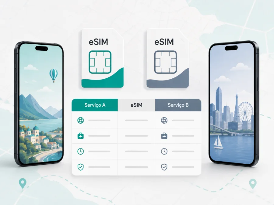 Como o Kaspersky eSIM Store se compara ao Nomad