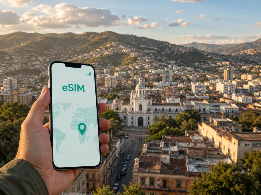 eSIM em Tegucigalpa: internet móvel em Honduras