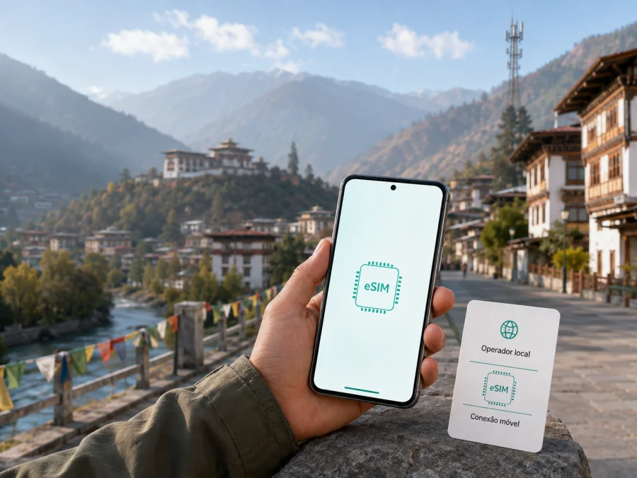 B-Mobile eSIM no Butão: ativação e requisitos
