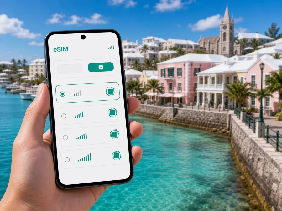 eSIM em St George's: internet em Bermudas